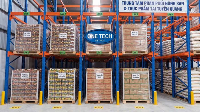Ứng dụng kệ drive in cho kho nông sản Tuyên Quang Kệ drive in dùng cho kho nông sản và hàng đóng pallet tại Tuyên Quang