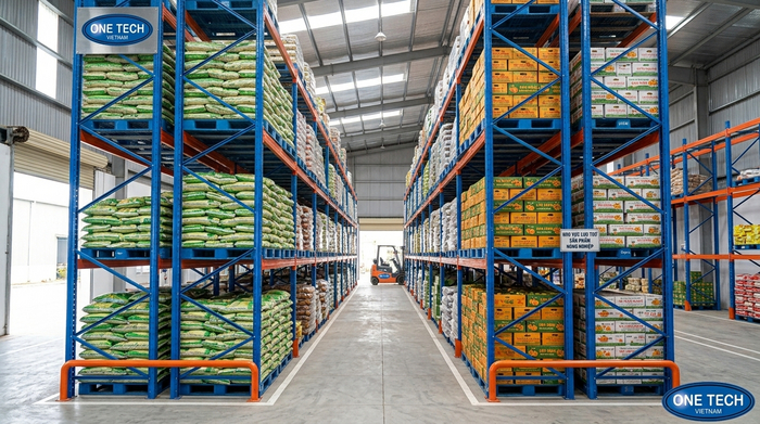 Kệ pallet cho kho nông sản, chè và cam tại Tuyên Quang
