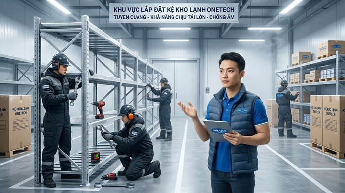 Kệ kho lạnh bảo quản chè và nông sản khô tại Yên Sơn Tuyên Quang