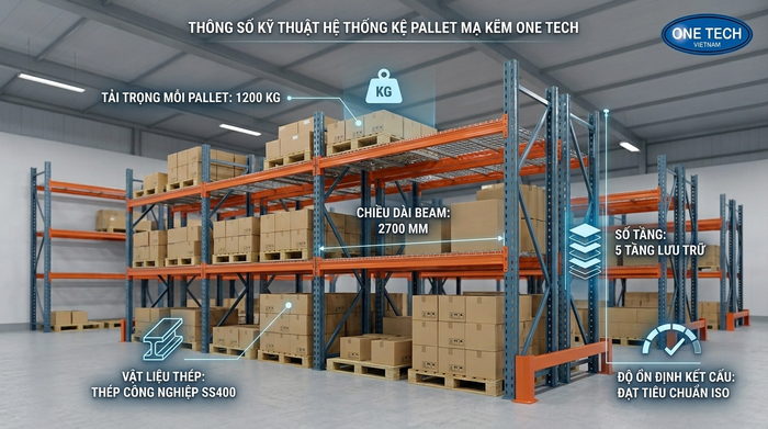 Các thông số cần chuẩn bị khi thiết kế kệ pallet