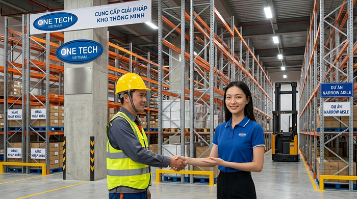 Bàn giao hệ thống kệ Narrow Aisle Bàn giao hệ thống kệ Narrow Aisle sau lắp đặt cho kho hàng