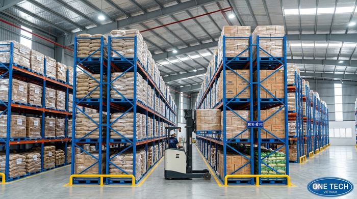 Cấu tạo tổng thể kệ Double Deep Tuyên Quang trong kho pallet