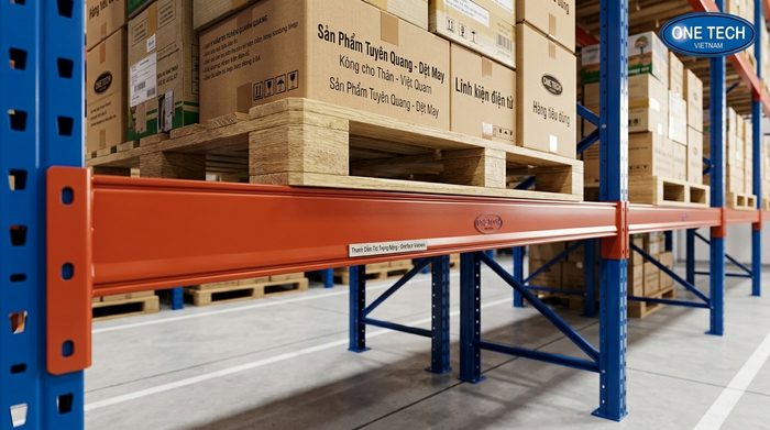 Thanh beam kệ Double Deep Tuyên Quang cho pallet tải nặng