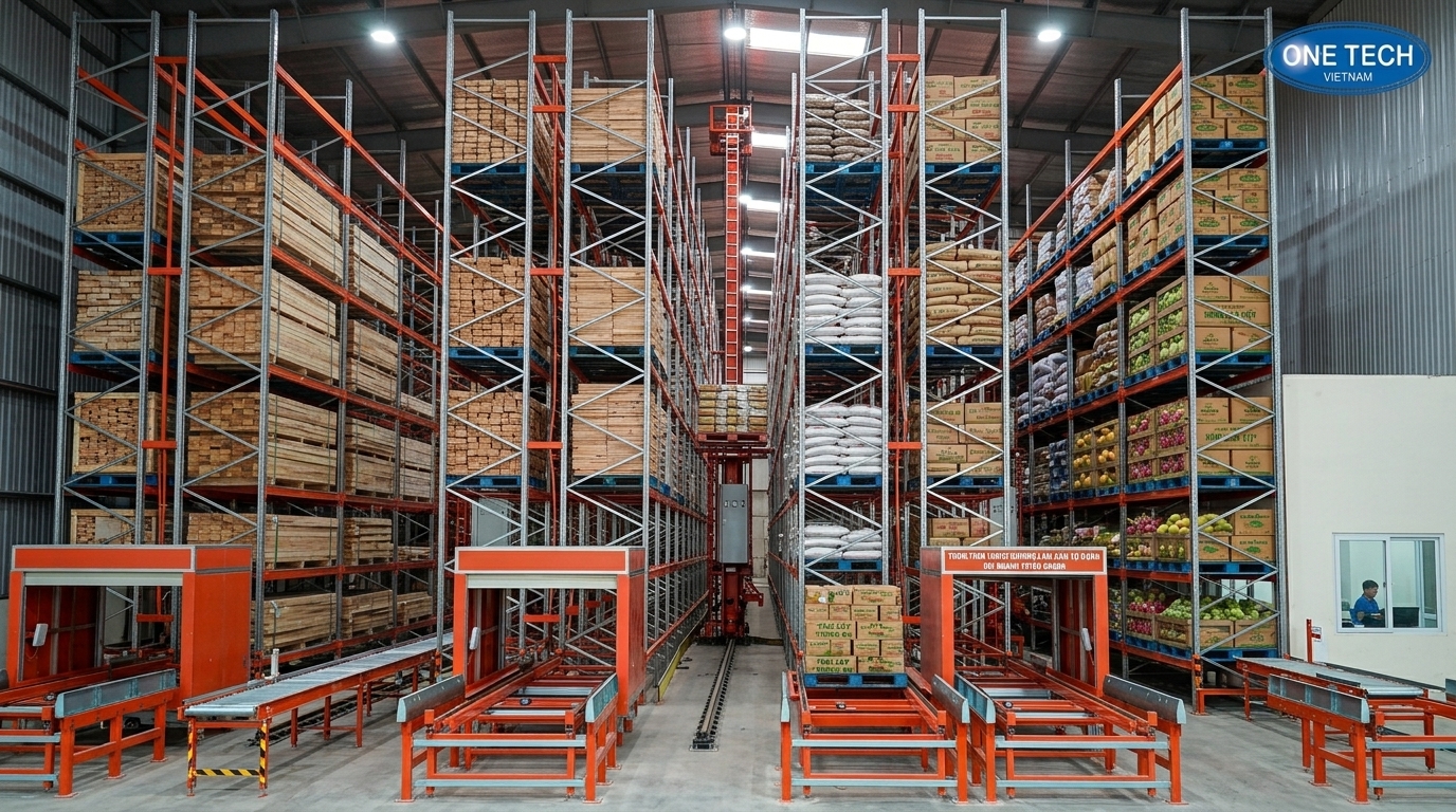 Giải pháp kho tự động cho nông lâm sản tại Tuyên Quang Kệ kho ASRS Tuyên Quang ứng dụng cho kho nông lâm sản