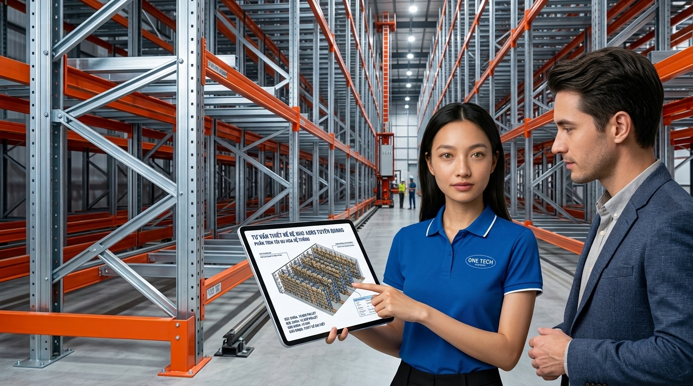 Kệ kho hàng Tuyên Quang tư vấn giải pháp ASRS Tư vấn kệ kho ASRS Tuyên Quang bởi Kệ kho hàng Tuyên Quang OneTech