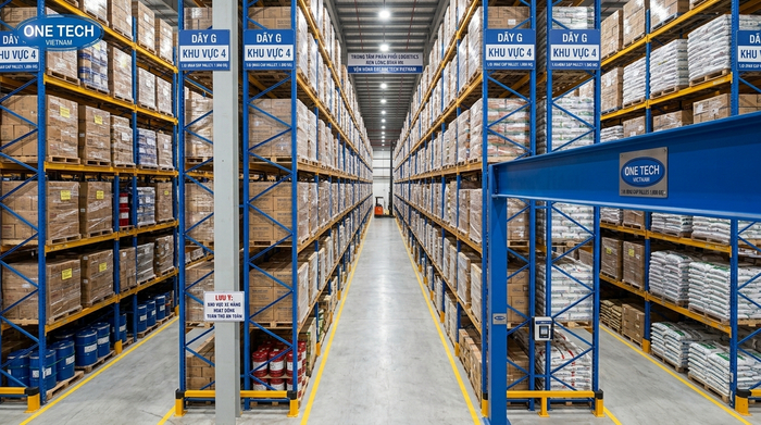 Kệ Narrow Aisle khu vực KCN Long Bình An Kệ Narrow Aisle cho kho gần KCN Long Bình An tối ưu lưu trữ pallet