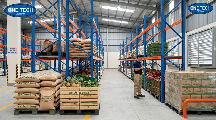 Kệ Selective cho kho nông sản tại Tuyên Quang