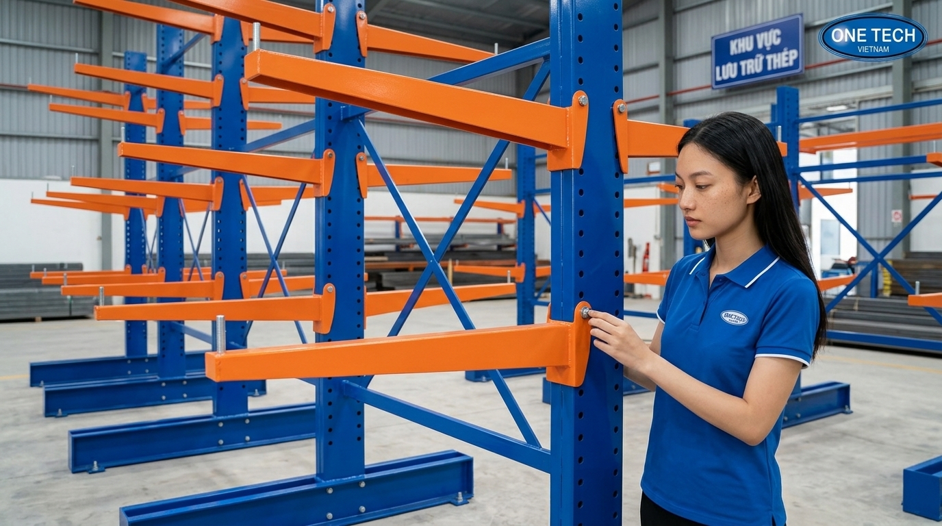 Lắp đặt kệ tay đỡ Tuyên Quang tại kho hàng công nghiệp