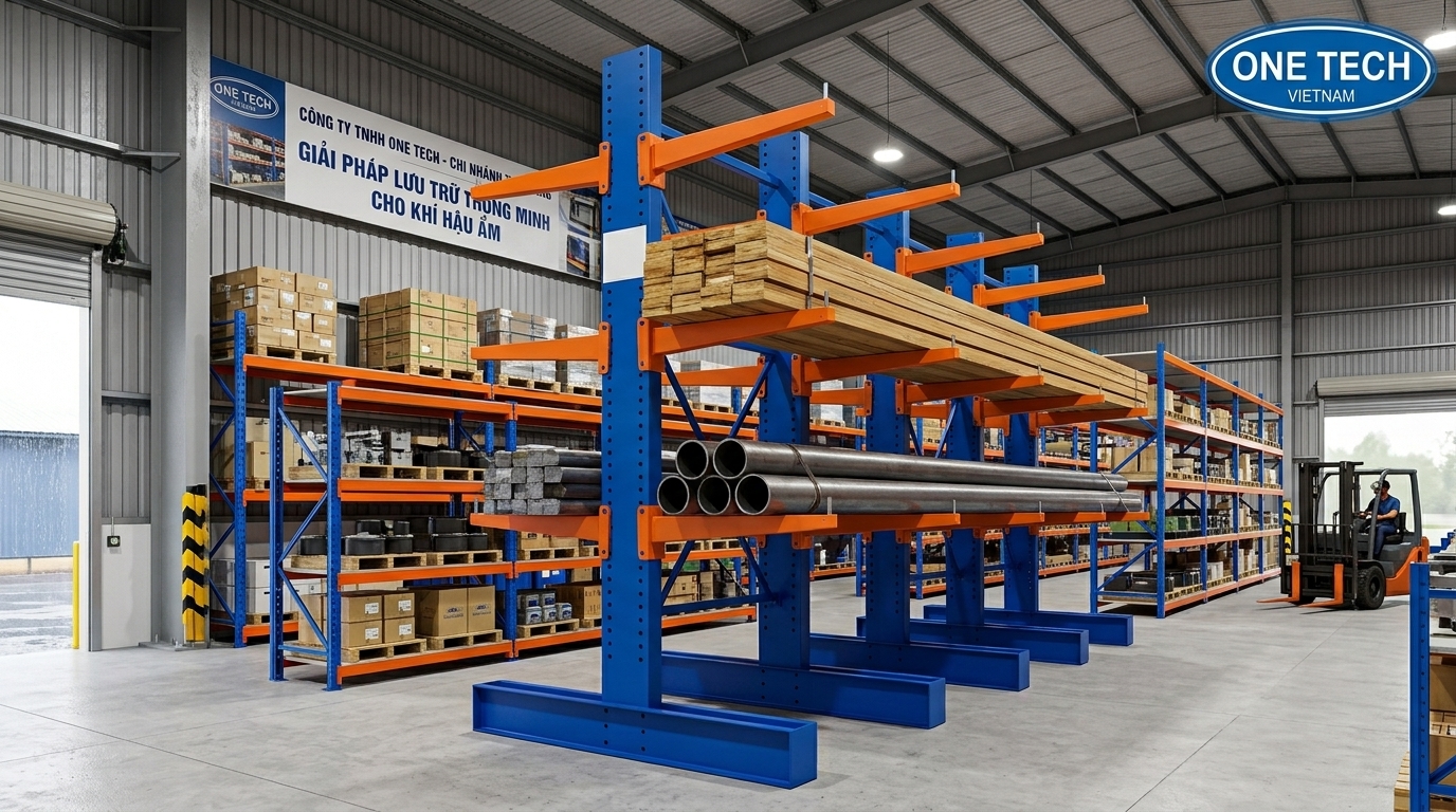 Kệ tay đỡ Tuyên Quang sơn tĩnh điện chống rỉ cho kho ẩm