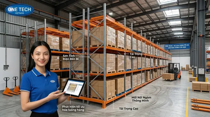 Khảo sát lắp đặt kệ push back Tuyên Quang cho kho công nghiệp