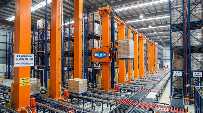 Nguyên lý hoạt động của Stacker Crane trong kho hàng