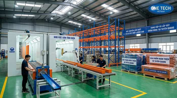 Nhà máy sản xuất kệ Selective OneTech cung cấp cho Tuyên Quang