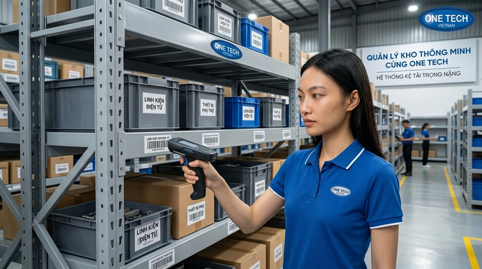 Quản lý tồn kho bằng kệ thông minh kết hợp barcode