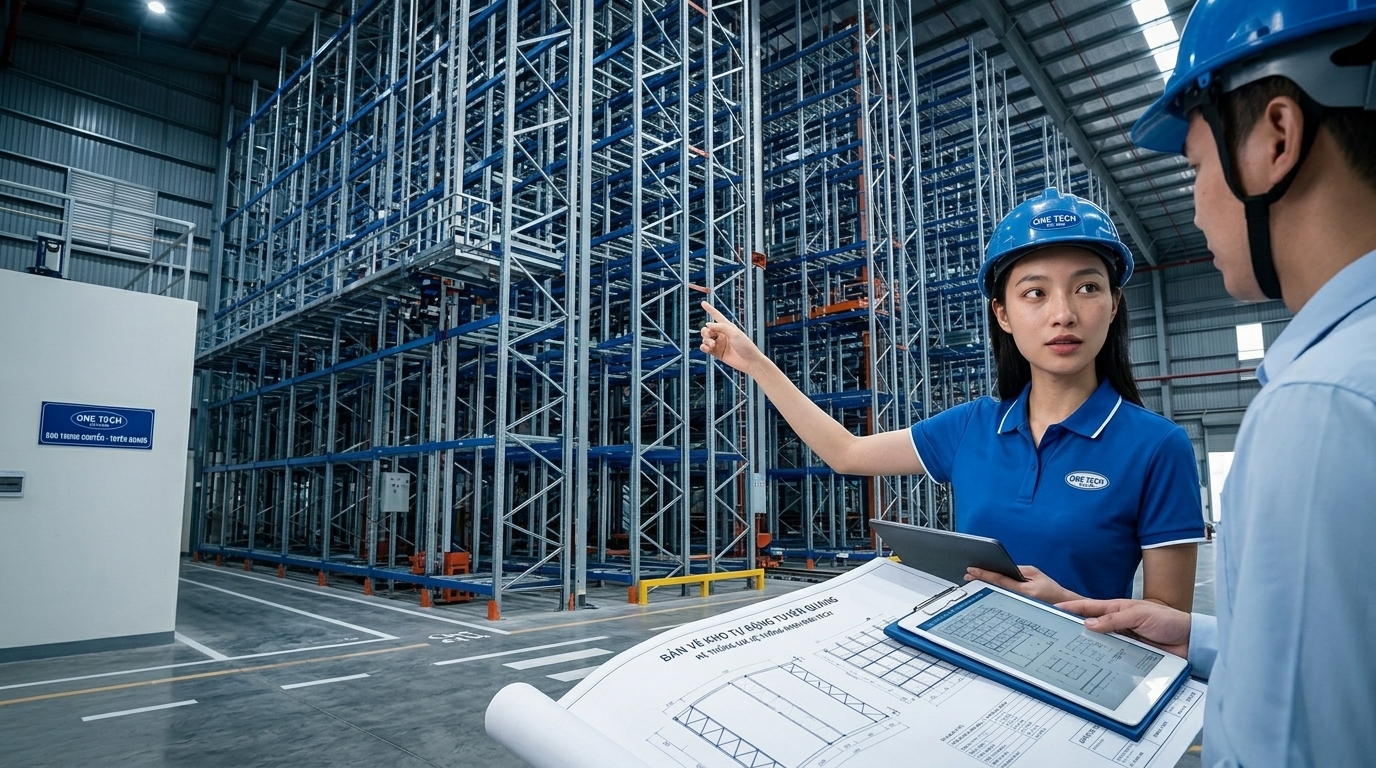 Quy trình triển khai kệ kho ASRS tại Tuyên Quang Quy trình khảo sát và lắp đặt kệ kho ASRS Tuyên Quang