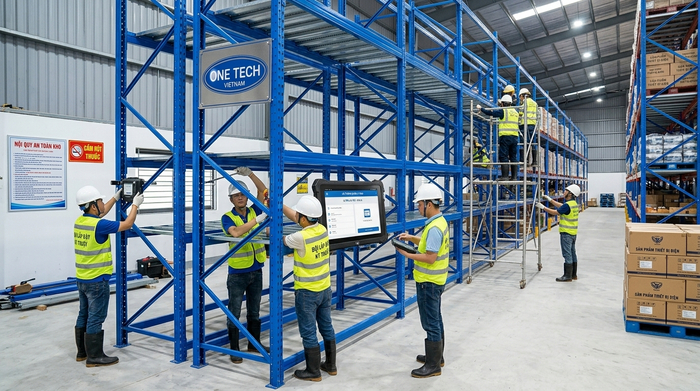 Quy trình lắp đặt kệ kho thông minh tại Tuyên Quang