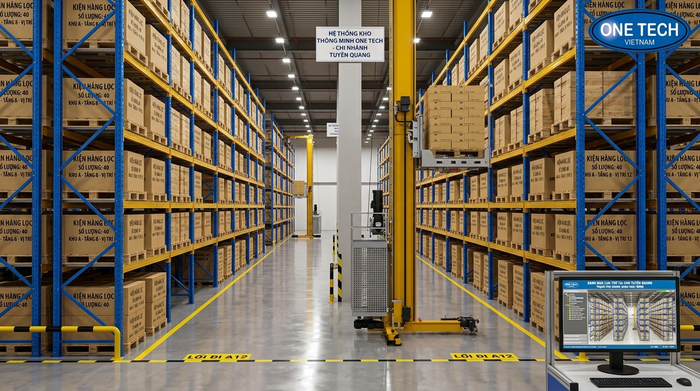 Stacker-Crane Tuyên Quang trong hệ thống kho tự động ASRS