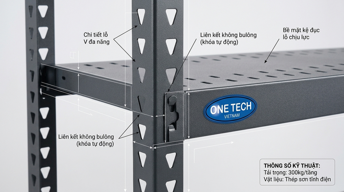 Thông số kệ sắt v lỗ chịu tải cao Bảng thông số kỹ thuật tiêu chuẩn của kệ sắt v lỗ