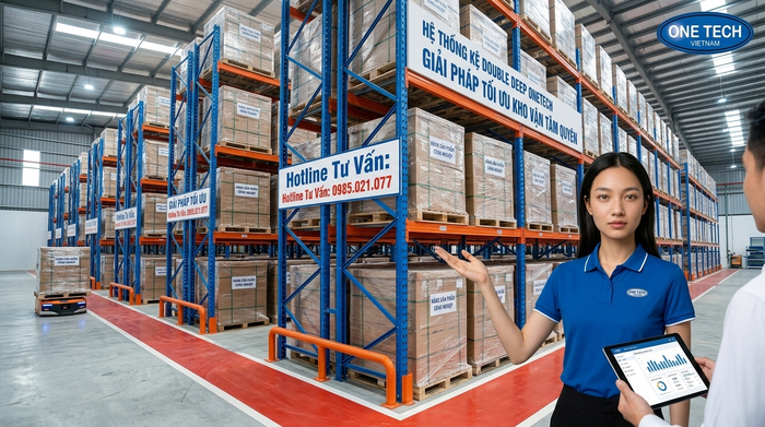 Tư vấn kệ Double Deep Tuyên Quang theo hiện trạng kho thực tế