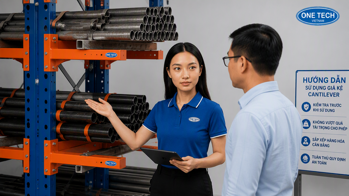 Bàn giao kệ để ống thép và đào tạo quy trình vận hành
