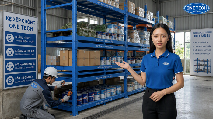 Bảo dưỡng kệ xếp chồng chống gỉ trong kho ẩm tại Tuyên Quang