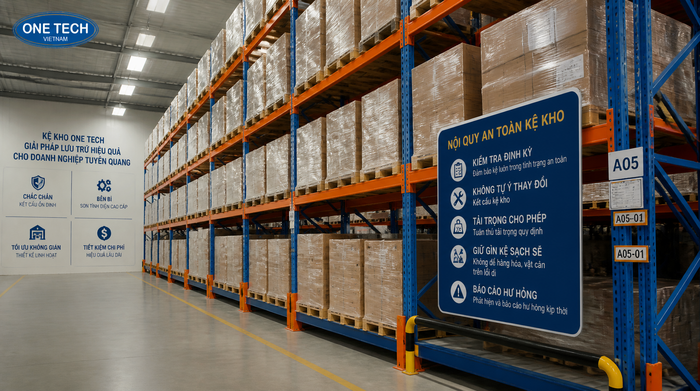 Báo giá kệ kho logistics Tuyên Quang theo tải trọng và layout kho