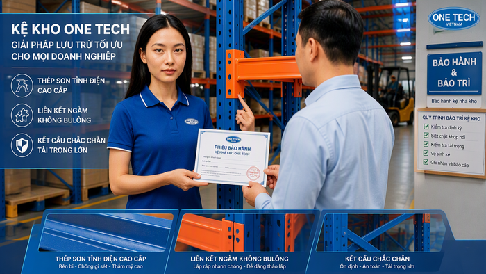 Bảo hành kệ nhà kho tại Tuyên Quang sau lắp đặt