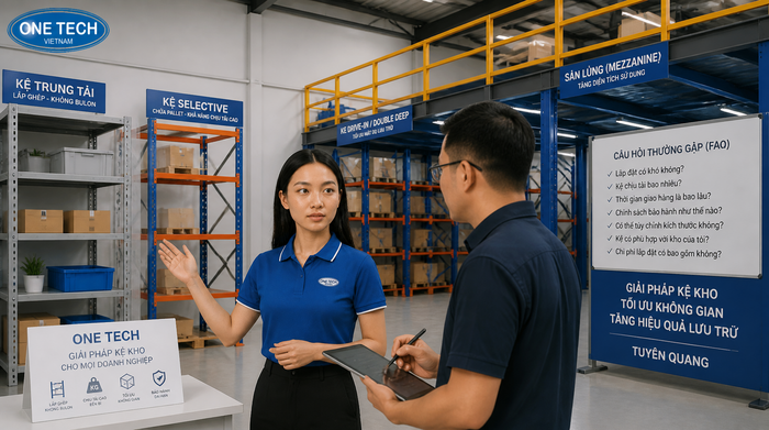 Câu hỏi thường gặp khi lắp đặt kệ kho logistics Tuyên Quang