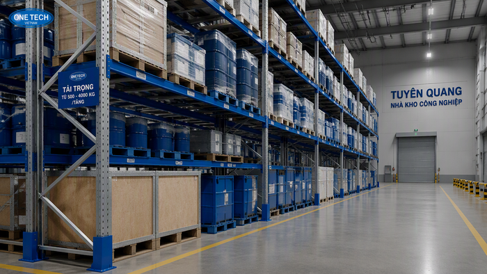 Kệ hạng nặng chứa pallet cho kho công nghiệp Tuyên Quang