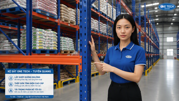 Lắp đặt kệ xếp chồng Tuyên Quang theo mặt bằng kho thực tế