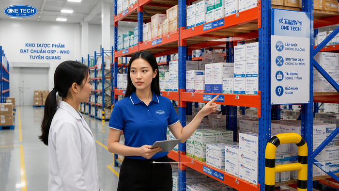 OneTech tư vấn kệ kho dược phẩm Tuyên Quang