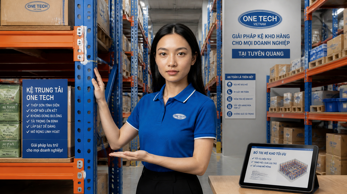 Tư vấn thiết kế kệ kho logistics Tuyên Quang trực thuộc OneTech