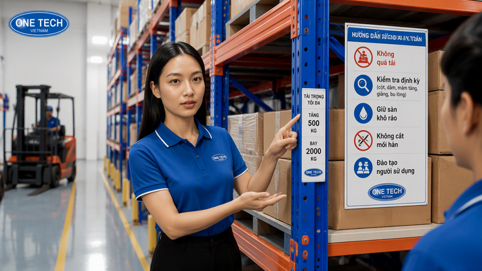 Hướng dẫn an toàn khi sử dụng kệ trung tải Hướng dẫn an toàn khi sử dụng kệ trung tải trong kho hàng