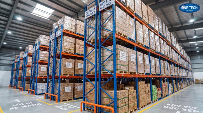 Kệ pallet racking cho kho phân phối FMCG tại Tuyên Quang Kệ pallet racking cho kho FMCG số lượng lớn tại Tuyên Quang