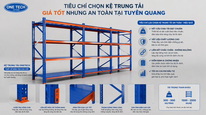 Tiêu chí chọn kệ trung tải giá rẻ Tuyên Quang Tiêu chí chọn kệ trung tải giá rẻ Tuyên Quang an toàn và bền